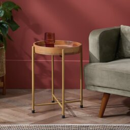Habitat Aleda Side Table - Natural - thumbnail 1
