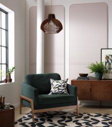 Habitat x Scion Esala Fabric Armchair - Green - thumbnail 2