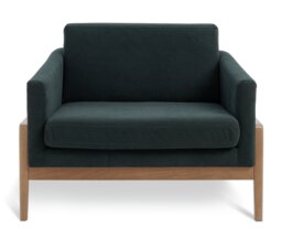Habitat x Scion Esala Fabric Armchair - Green - thumbnail 1