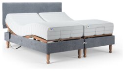 Mibed Memory Superking Adjustable Bed With Mattress - Grey - thumbnail 2