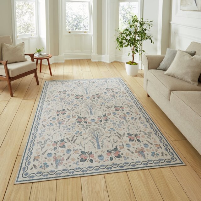 Think Rugs Versailles Blue Rug - 61x230cm - image 1