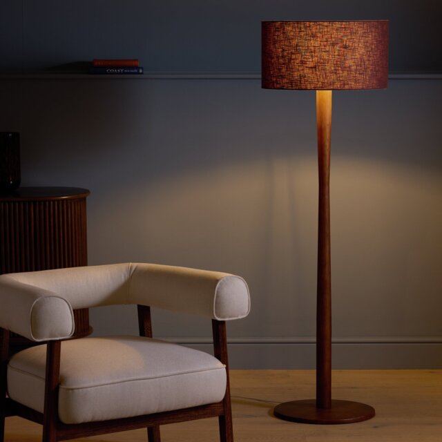 Habitat Walnut Easy Fit Lampshade - 49cm - image 1