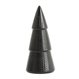 Habitat Black Ceramic Christmas Tree Table Decoration - thumbnail 2