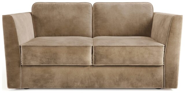 Jay-Be Elegance Velvet 3 Seater Sofa Bed - Beige - image 1