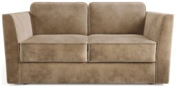 Jay-Be Elegance Velvet 3 Seater Sofa Bed - Beige - thumbnail 1