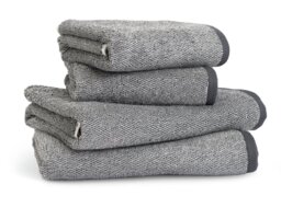 Habitat Marl 4 Piece Towel Bale - Black - thumbnail 1