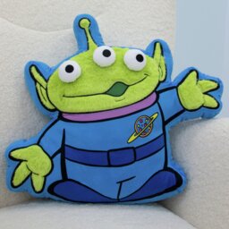 Toy Story Alien Shaped Cushion Blue - 43x37cm - thumbnail 1