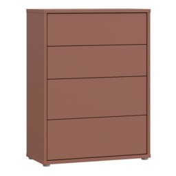 Furniture To Go Alice Springs 4 Drawers Chest - Terracotta - thumbnail 2