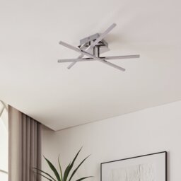 Eglo Lasana LED Ceiling Light - Chrome. - thumbnail 1