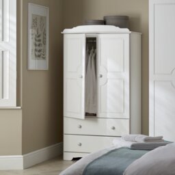 Argos Home Nordic 2 Door 2 Drawer Wardrobe - White - thumbnail 2