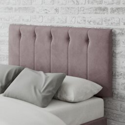 Aspire Hepburn Velvet Kingsize Headboard - Blush - thumbnail 1