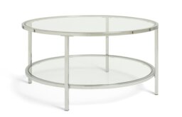 Argos Home Boutique Round Coffee Table - Silver