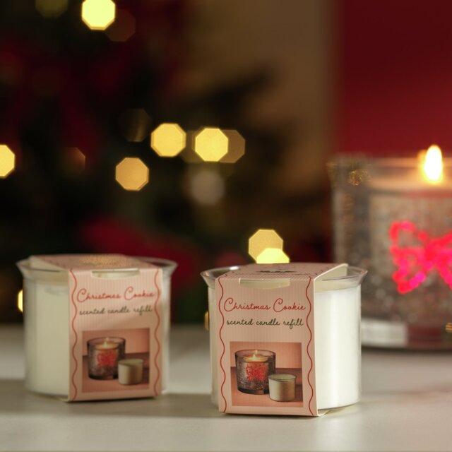 Argos Home Pack of 2 Gel Candle Refills - Christmas Cookie - image 1
