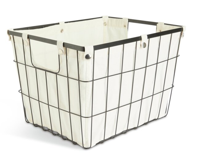 Habitat 36 Litre Industrial Wire Storage Basket - White - image 1