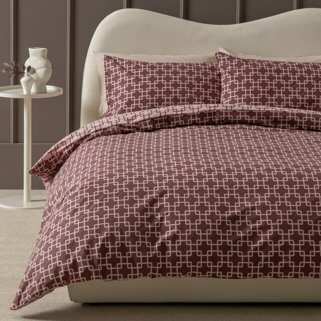 Habitat Geo Trellis Pink Bedding Set - Single - image 1