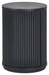 Julian Bowen Louis Round Side Table - Black - thumbnail 2