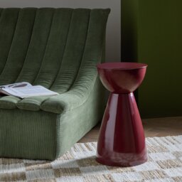 Habitat Mel Side Table - Dark Red - thumbnail 1