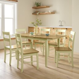 Argos Home Chicago Extending 6 Seater Dining Table - Cream - thumbnail 2