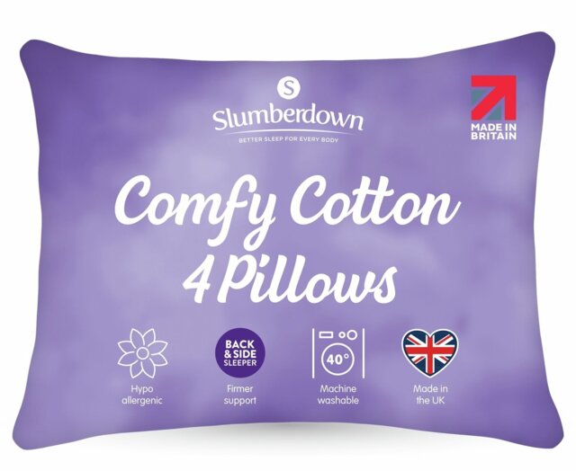 Slumberdown Comfy Firm Pillow - 4 Pack - image 1
