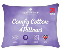 Slumberdown Comfy Firm Pillow - 4 Pack - thumbnail 1