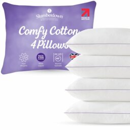 Slumberdown Comfy Firm Pillow - 4 Pack - thumbnail 2