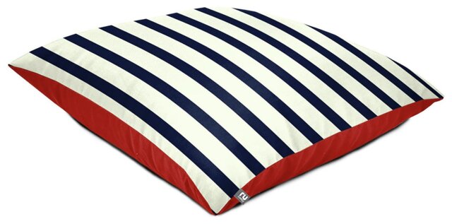 rucomfy Stripe Indoor Outdoor Bean Bag - Navy - image 1