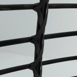 Habitat Kora Rattan Effect Garden Egg Chair - Black - thumbnail 2
