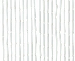 Little Black Book Beaded Door Curtain - White - 91x190cm - thumbnail 2