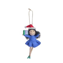 Habitat Single Felt Matilda Hanging Christmas Ornament - thumbnail 2