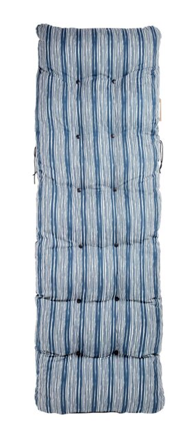 Argos Home Coastal Stripe Garden Relaxer Chair Cushion-Blue - image 1