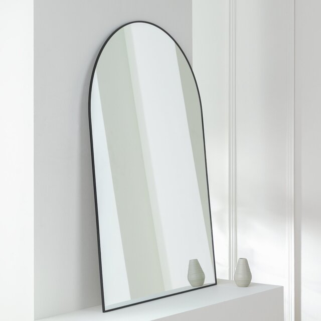 Habitat Black Arch Wall Mirror - 100x70cm - image 1