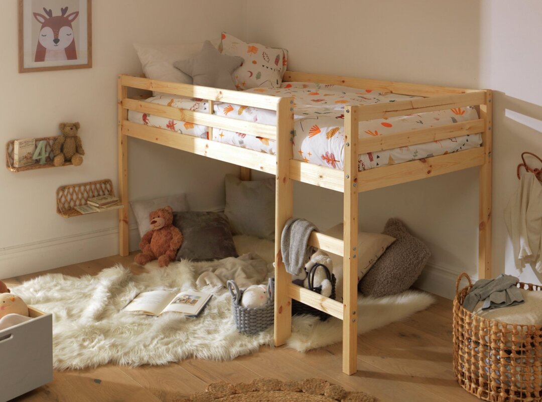Argos Home Kaycie Mid Sleeper Single Bed Frame Pine by Argos