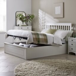 Argos Home Aspley Kingsize Wooden Ottoman Bed Frame - White - thumbnail 2