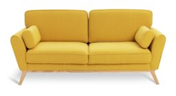 Habitat x Scion Lohko Fabric 3 Seater Sofa - Yellow - thumbnail 1