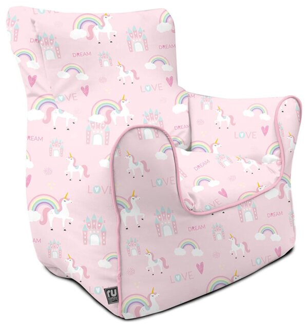 rucomfy Kids Unicorn Castle Bean Bag Chair - image 1