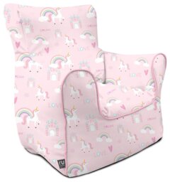 rucomfy Kids Unicorn Castle Bean Bag Chair - thumbnail 1