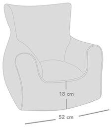 rucomfy Kids Unicorn Castle Bean Bag Chair - thumbnail 2