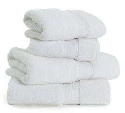 Habitat Lyocell 4 Piece Towel Bale - White - thumbnail 1