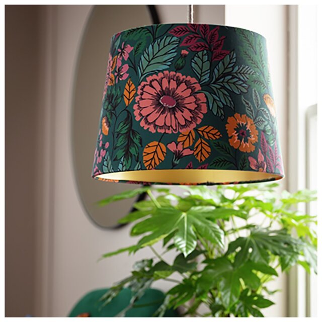 Argos Home Green Floral Lampshade - 35cm - image 1