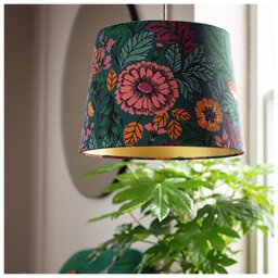 Argos Home Green Floral Lampshade - 35cm - thumbnail 1