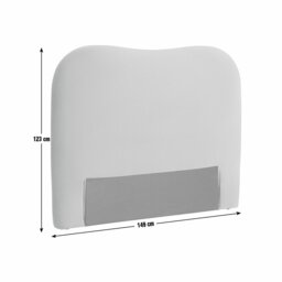 Habitat Mali Velvet Double Headboard - Blue - thumbnail 2