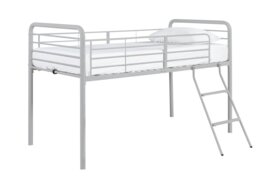 Argos Home Jo Mid Sleeper Metal Bed Frame - Silver - thumbnail 2