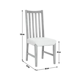 Argos Home Rosmond Pair of 2 Oak Dining Chairs - thumbnail 2
