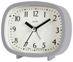 Acctim  Hilda Retro Alarm Clock - Pigeon Grey - thumbnail 2