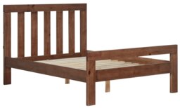 Argos Home Chile Kingsize Wooden Bed Frame - Dark Wood