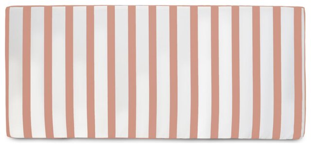Rucomfy Stripe Garden Bench Cushion - Pink & White - image 1