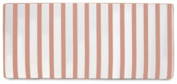Rucomfy Stripe Garden Bench Cushion - Pink & White