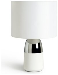 Argos Home Duno Touch Table Lamp - Chrome & White - thumbnail 2
