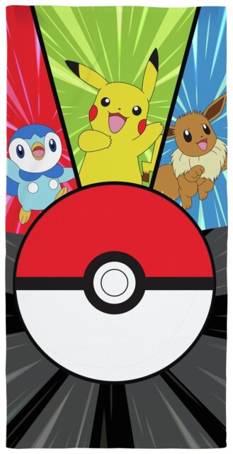 Pokémon Action Beach Towel - Multicoloured - image 1