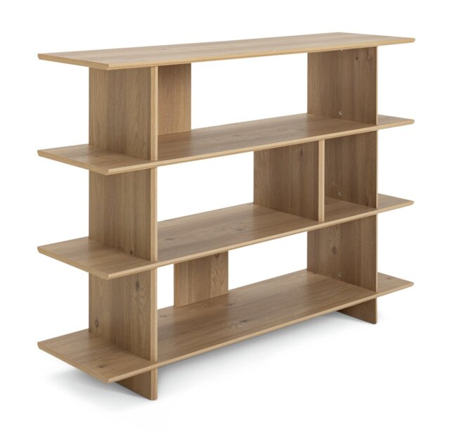 Habitat Raymond Wide Bookcase - Oak - image 1